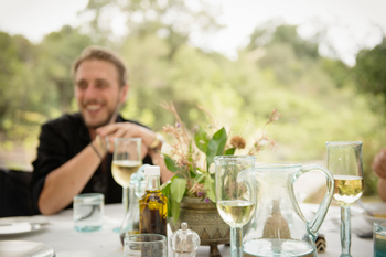 Ngare Serian Camp: Gäste beim Lunch