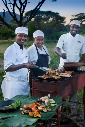 andBeyond Lake Manyara Tree Lodge: Küche