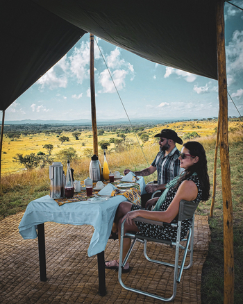 Ishasha Wilderness Camp: Panorama-Lunch