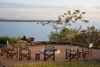 Pumulani Lodge: Lagerfeuerplatz