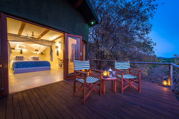 Pumulani Lodge: Terrasse