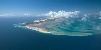 Anantara Bazaruto Island Resort and Spa: Blick von Norden auf die Insel