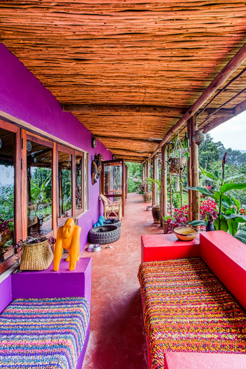 Chameleon Hill Forest Lodge: Terasse Lodge