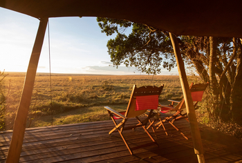 Elewana Elephant Pepper Camp Elewana Elephant Pepper Camp: Blick bei Sonnenuntergang