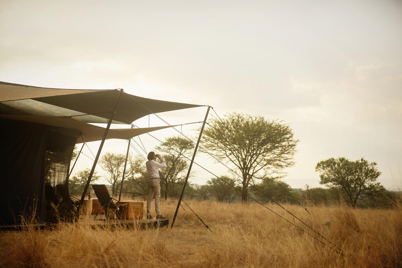 Siringit Migration Camp Siringit Migration Camp: Beobachtung vom Zelt her