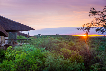 Tau Pan Camp Tau Pan Camp: Sonnenuntergang