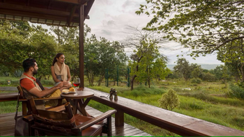 The Serai Bandipur: Log Hut - Private Terrasse