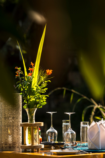 Volcanoes Kyambura Gorge Lodge: Table Set-up