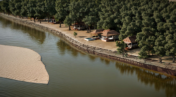 Olimba Camp: Lage am Luangwa