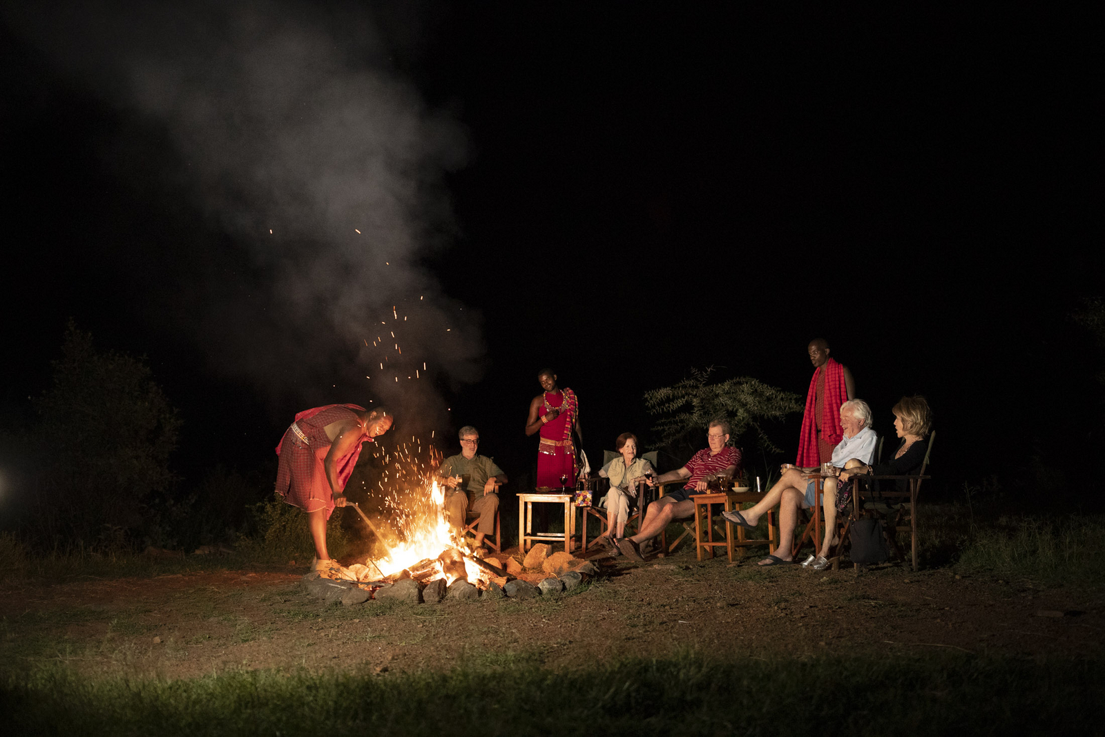 Porini Lion Camp Porini Lion Camp: Lagerfeuer