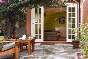 Villa Margherita: Eingang zum Zimmer Lady Hamilton