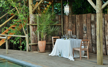 Chobe Bakwena Lodge Chobe Bakwena Lodge: Privates Abendessen