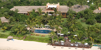 Anantara Bazaruto Island Resort and Spa: Luftbild vom Hauptgebäude
