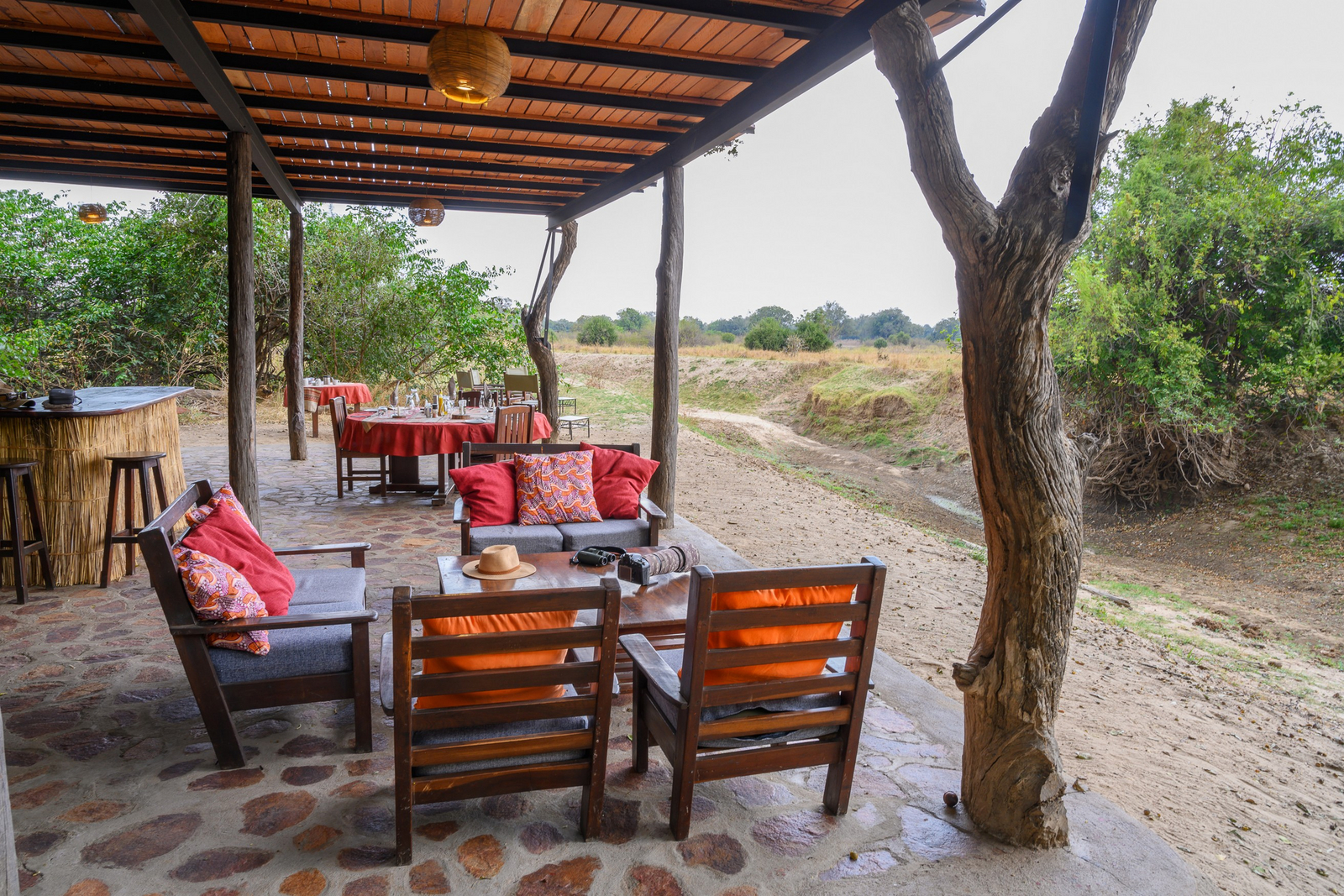 Chikoko Tree Camp Chikoko Tree Camp: Kleine Lounge im Erdgeschoss