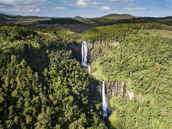 Solio Lodge: Wasserfall im Aberdares National Park
