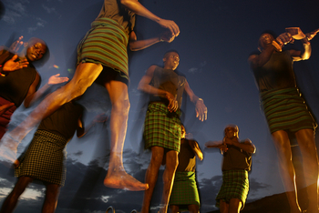 Apoka Safari Lodge: Karamojong beim Tanz