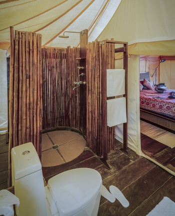 Bagh Villas: Shikar Tent Bad