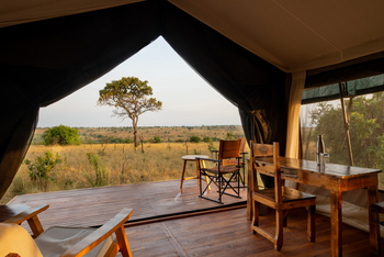 Nyikani Migration Camp Kogatende: Blick aus einem Gästezelt
