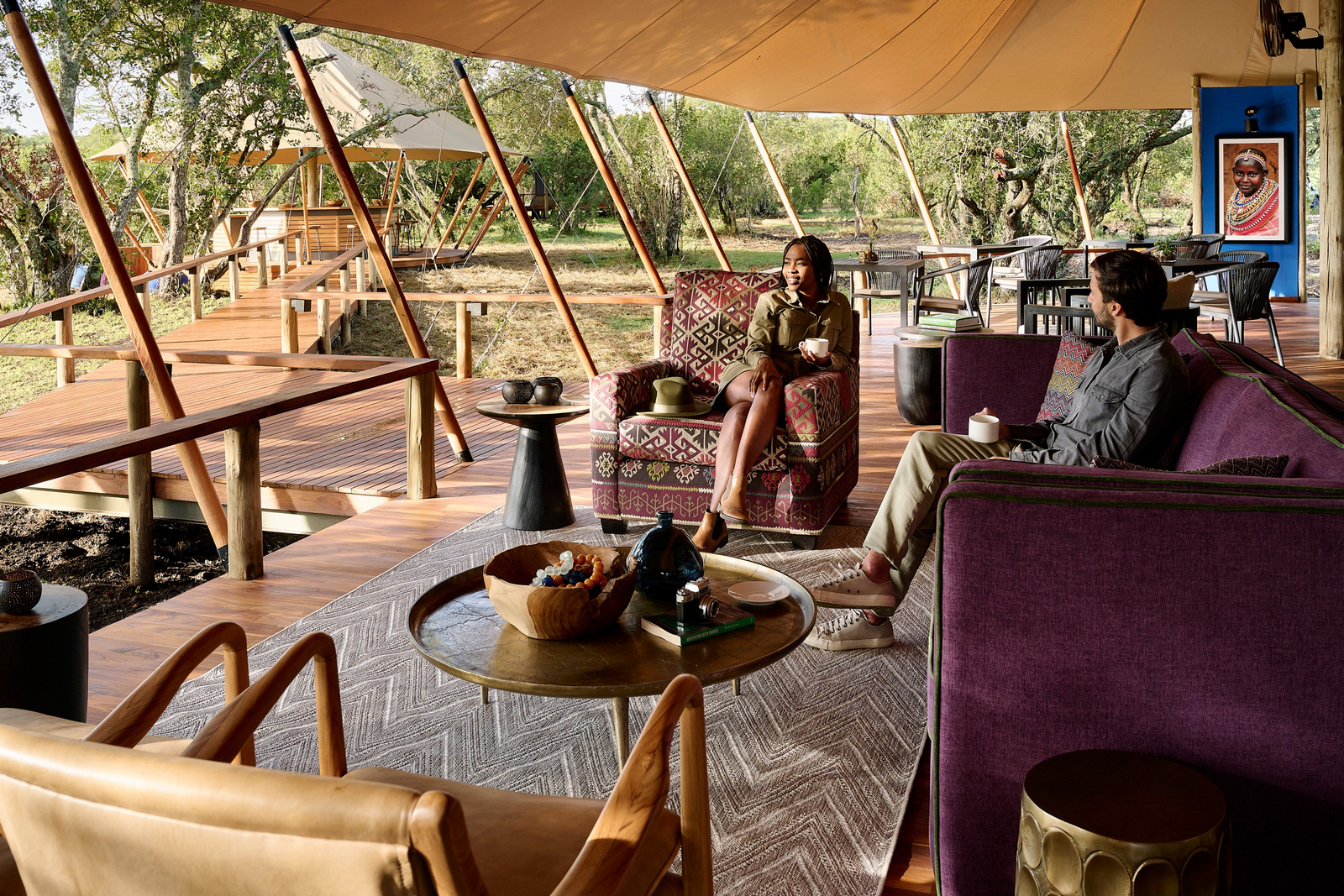 Sanctuary Tambarare Camp Sanctuary Tambarare Camp: Lounge mit Überdachung