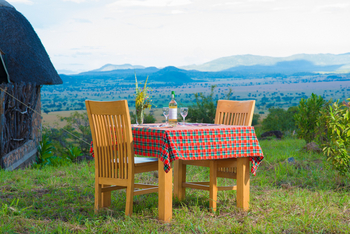 Kidepo Savannah Lodge: Lunch im Freien