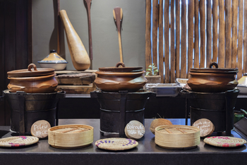 Melia Serengeti Lodge: Buffet im Restaurant