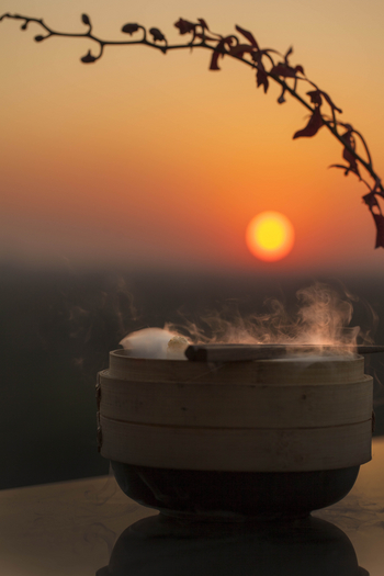 The Oberoi New Delhi: Sonnenuntergang