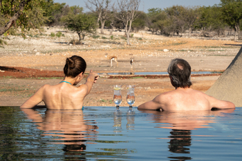 Anderssons at Ongava: Blick vom Pool