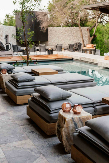 Cheetah Plains Mvula House: Pool mit Blick auf die Boma