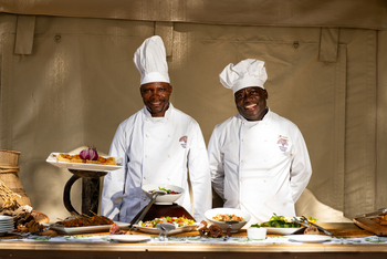 Ingwe Pan Camp: Essen und Trinken