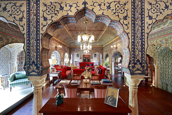 Samode Haveli: Wohnzimmer