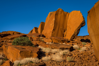 Mowani Mountain Camp: Glatte Felsen