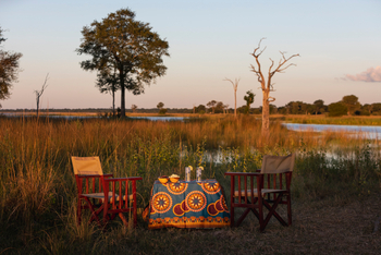 Nanzhila Lake Camp Nanzhila Lake Camp: Sundowner Set-up