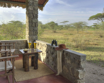 Ndutu Safari Lodge: Ausblick aus dem Camp