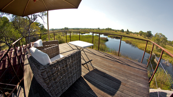 Nkasa Lupala Tented Lodge: Aussichtsplattform