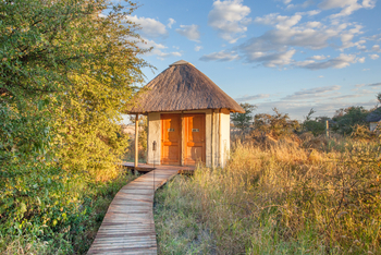 Nxai Pan Camp: Toilettenhäuschen