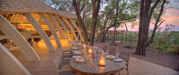 andBeyond Sandibe Okavango Safari Lodge: Dinner Table