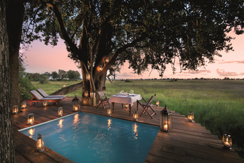 Duba Plains Camp: Privates Dinner