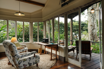 Gibb's Farm: Sitzecke