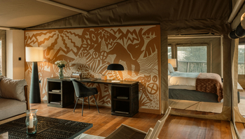 Mara Bushtops: Family Suite - Durchgang zum Bett