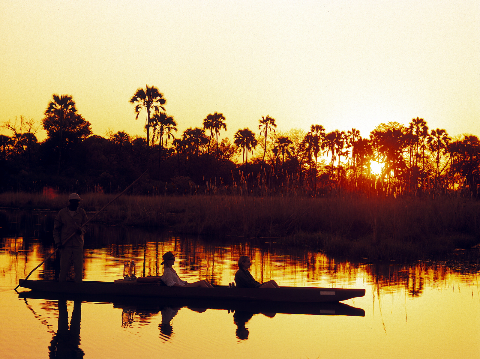Nxabega Okavango Tented Camp Nxabega Okavango Tented Camp: Abendstimmung