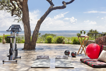 Melia Serengeti Lodge: Gym Terrasse
