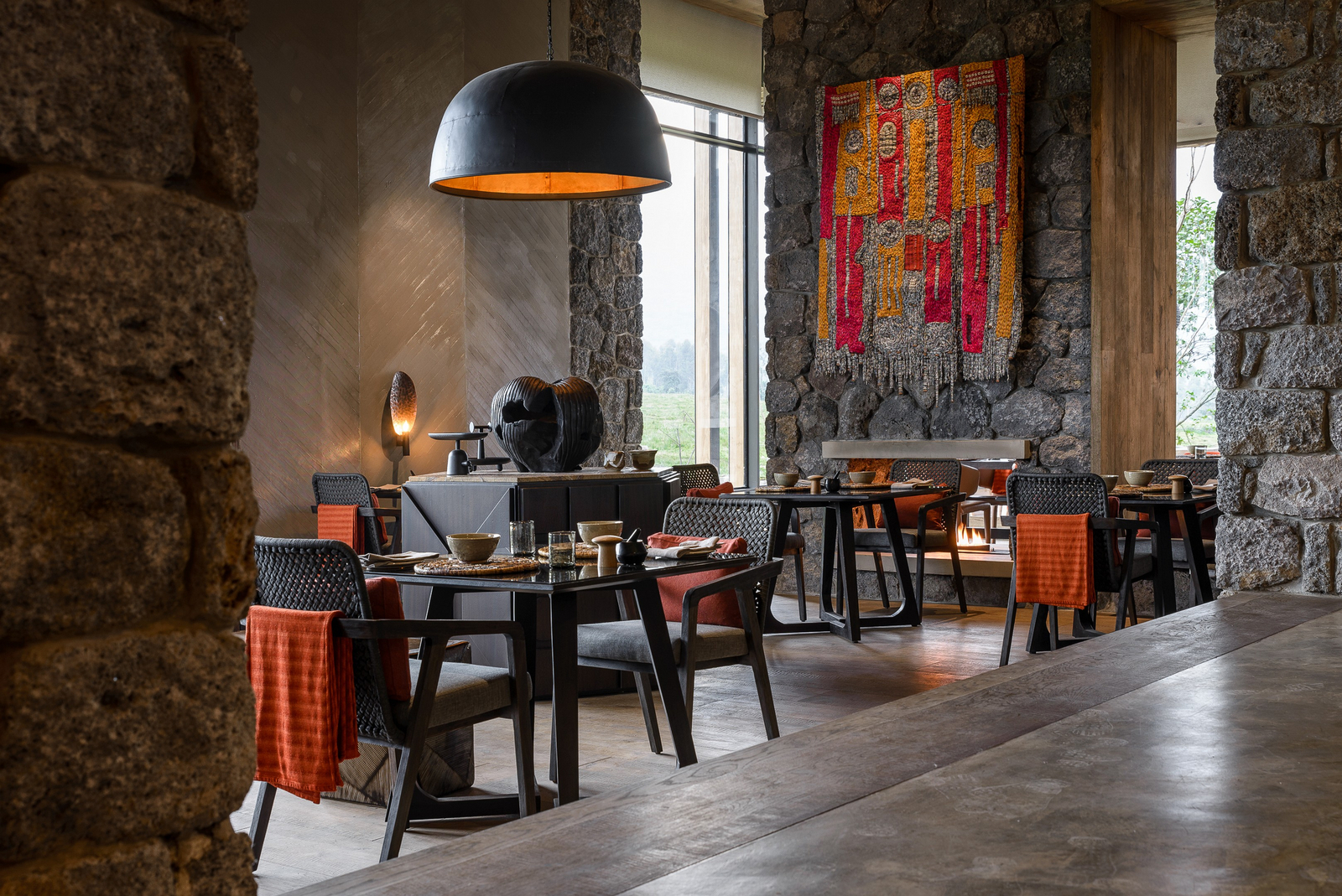 Singita Kwitonda Lodge Singita Kwitonda Lodge: Speisesaal