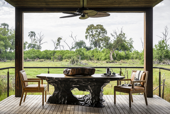 Xigera Safari Lodge Xigera Safari Lodge: Kaffee auf einem Deck