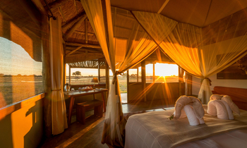 Camp Hwange: Sonne im Chalet