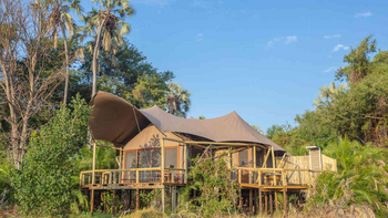 Jacana Camp: Zeltplattform