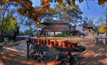 Ken River Lodge: Hinterhof