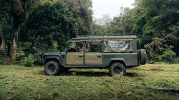 Koroi Forest Camp: Jeep von der Seite