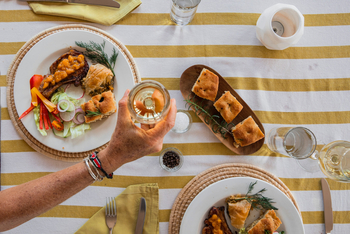 Hemingways Ol Seki Mara: Essen von oben