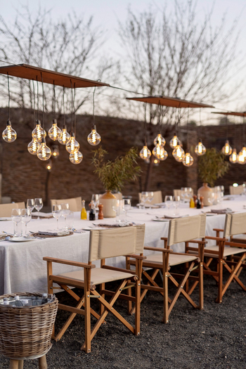 Kwandwe Great Fish River Lodge: Dinner in der Boma