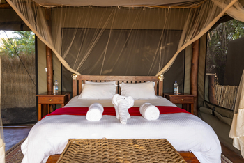 Mukambi Busanga Plains Camp: Doppelbett